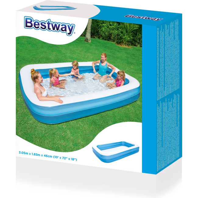 Бассейн надувной детский Bestway 54150 305x183х46 см