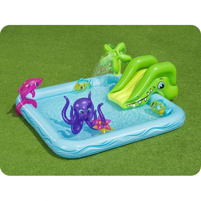 Надувная игровая площадка Аквариум Bestway 53052 239x206x86 см