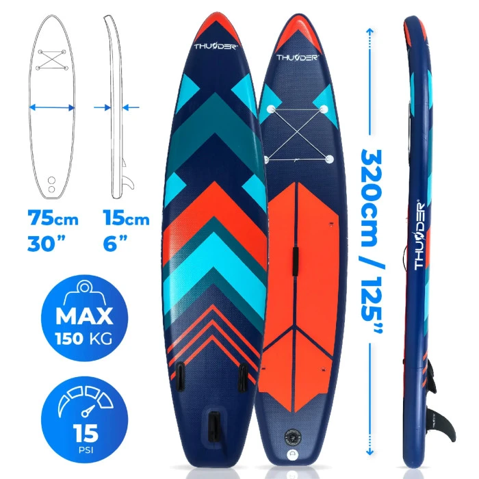 Надувна SUP дошка (Сапборд) THUNDER STRIPES 320
