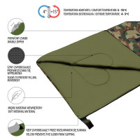 Спальный мешок NILS CAMP NC2002 камуфляжный