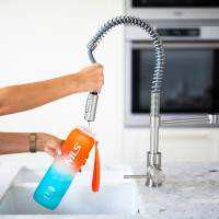 Трехтановая бутылка NILS-CAMP NCD68 оранжево-голубая