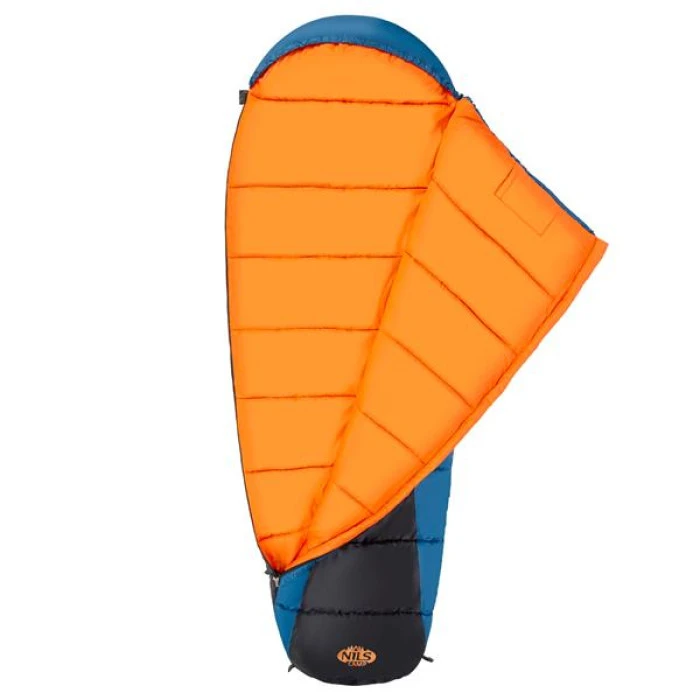 Спальный мешок NILS CAMP NC2012 темно-синий/оранжевый