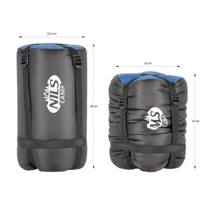 Спальный мешок NILS CAMP NC2012 темно-синий/оранжевый