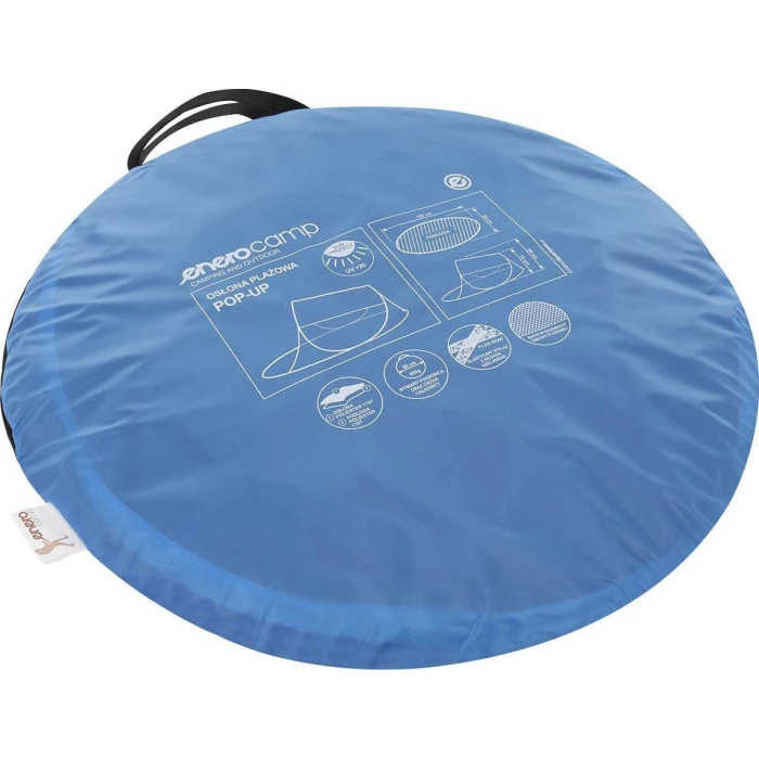Палатка Enero, пляжная ширма, 190x80x90/70 см синий Enero camp
