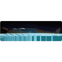 Матрац надувний Intex 64179 з електронасосом 203x152 см, сіро-бежевий