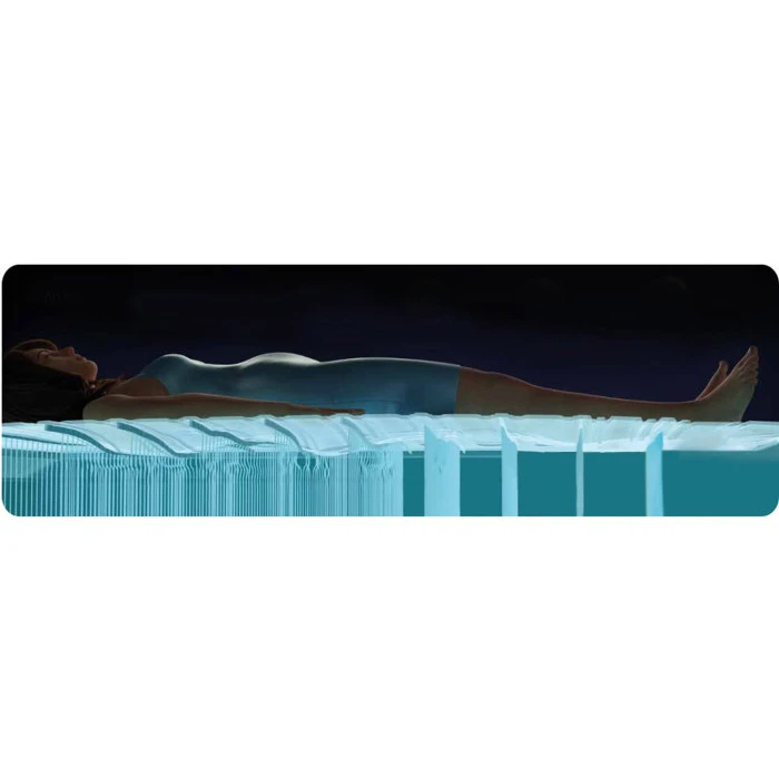 Матрац надувний Intex 64179 з електронасосом 203x152 см, сіро-бежевий