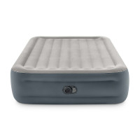 Матрас надувной Intex 64126ND со встроенным электронасосом 203x152 см, серый