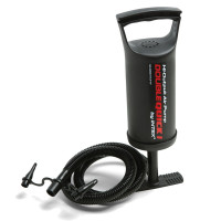 Матрас надувной Intex 64765 с насосом 203х152х25 см, черно-синий.