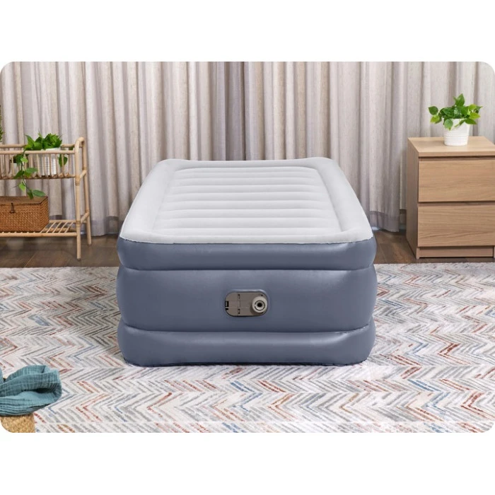 Матрац надувний Bestway 6713G з насосм 191 x 97 x 51 см, сірий