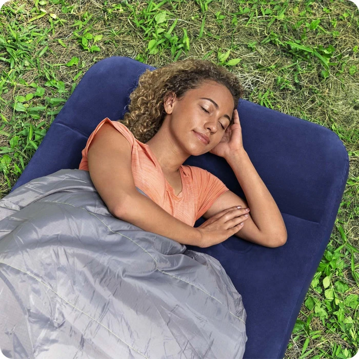 Матрац надувний Bestway 67223 з вбудованим насосом 185x76 см, синій