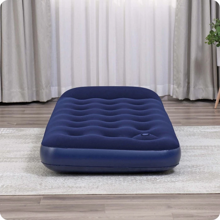 Матрац надувний Bestway 67223 з вбудованим насосом 185x76 см, синій