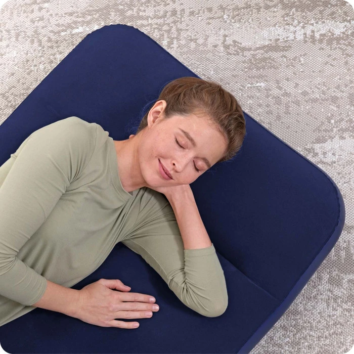 Матрац надувний Bestway 67223 з вбудованим насосом 185x76 см, синій