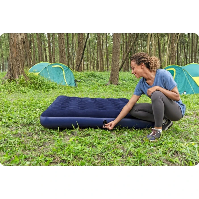 Матрас надувной с насосом Bestway 67002-62002 191 х 137 х 22 см, синий