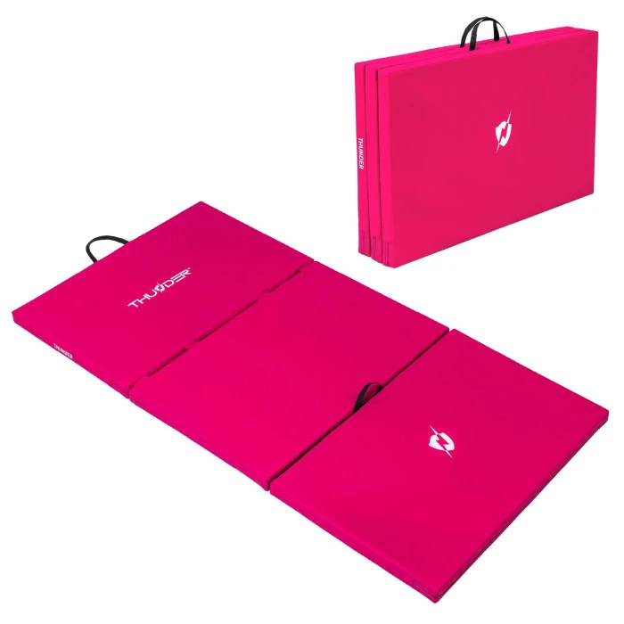 Мат гимнастический THUNDER MG-03, 197 х 90 х 5 см, розовый
