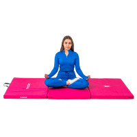 Мат гимнастический THUNDER MG-03, 197 х 90 х 5 см, розовый