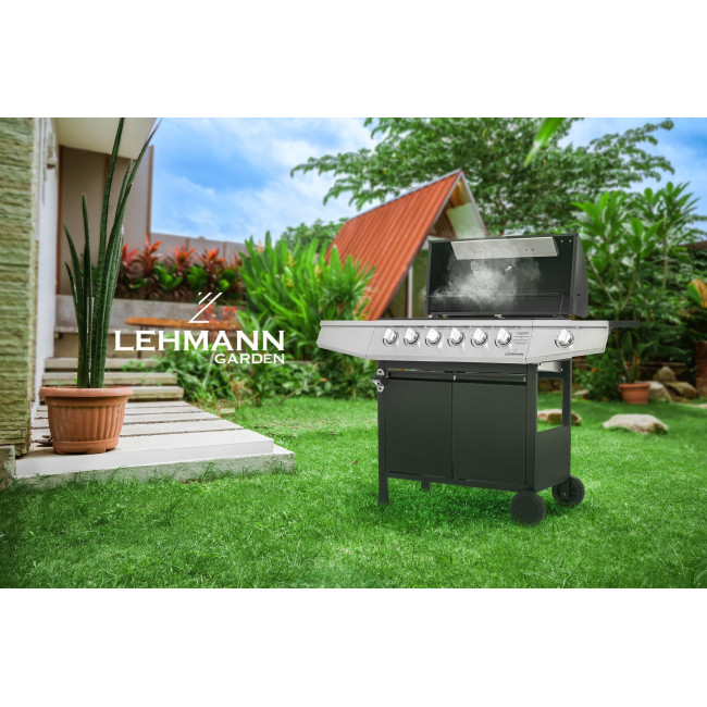 Газовый гриль LEHMANN VEGAS 12.8 kW 33.5 см x 72 см