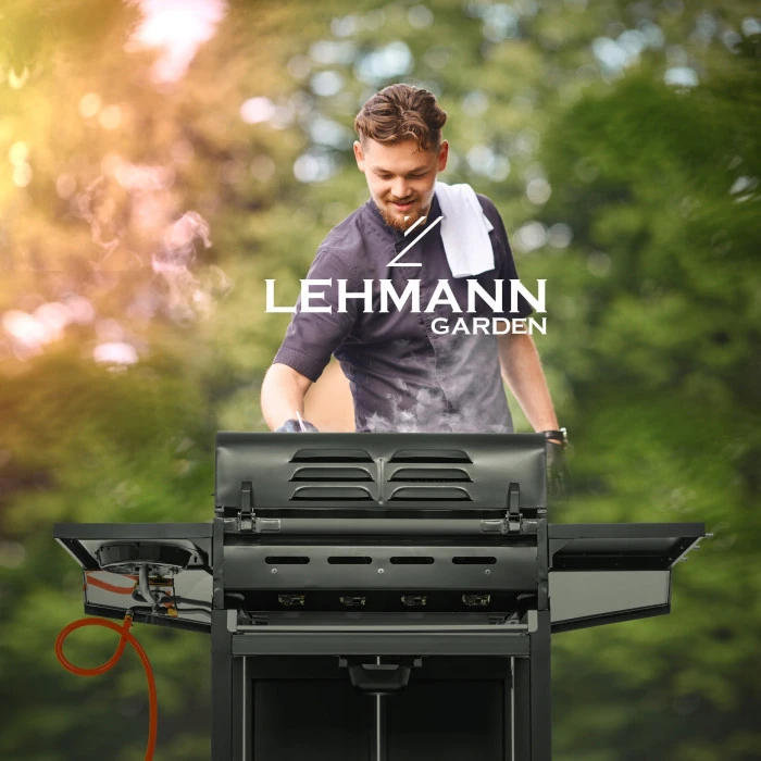 Газовый гриль LEHMANN VEGAS 12.8 kW 33.5 см x 72 см