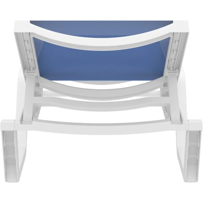 Шезлонг Siesta Rio, бело-голубой