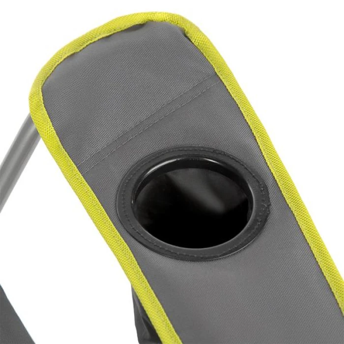 Крісло для кемпінгу NILS CAMP NC3080 сіро-лаймове