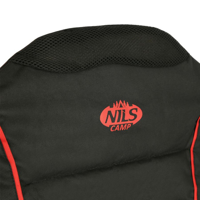 Крісло для кемпінгу NILS CAMP NC3080 чорно-червоний