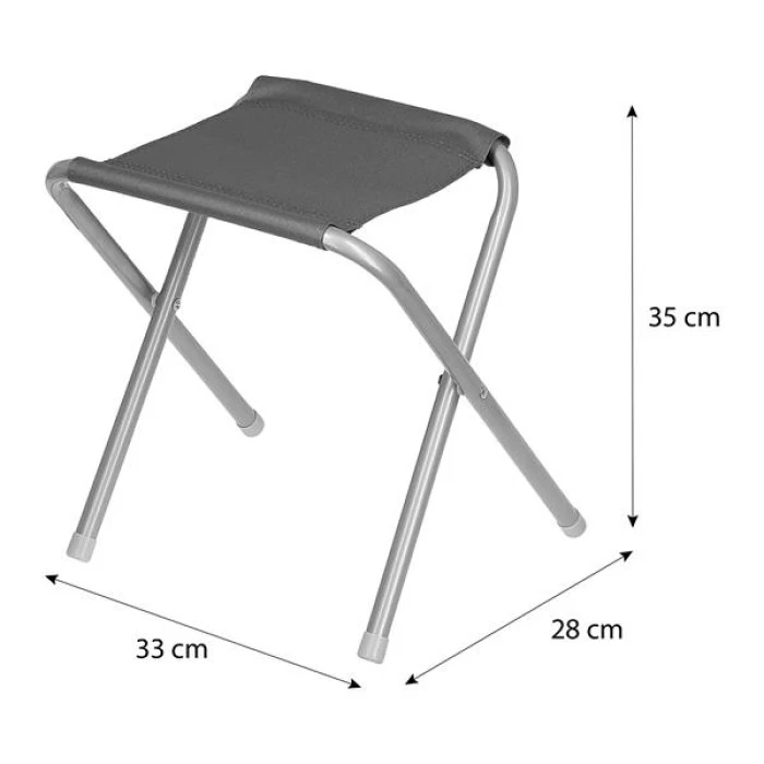 Раскладной стол NILS CAMP NC1633 с 4 стульями, темно-серый