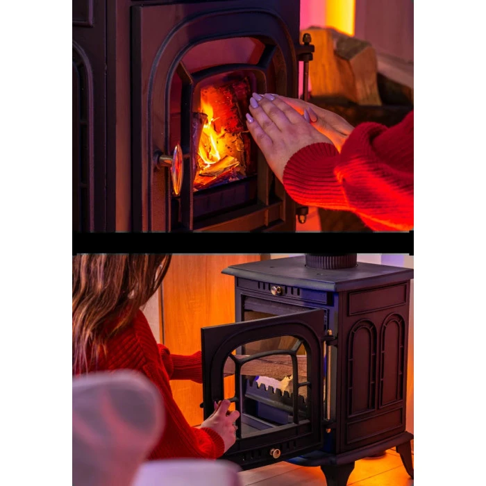 Дров'яна піч-камін чавунна Thunder Agni 7кВт