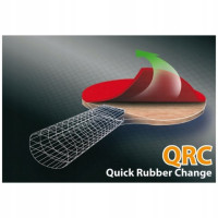 Ракетка для настольного тенниса DONIC CarboTec 7000, черно-красная.