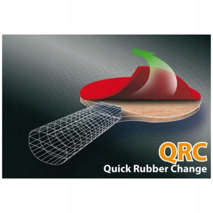 Ракетка для настольного тенниса DONIC CarboTec 7000, черно-красная.