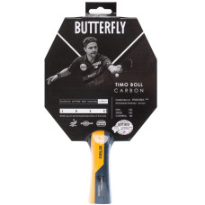 Ракетка для настольного тенниса BUTTERFLY Timo Boll Carbon, черно-красная.