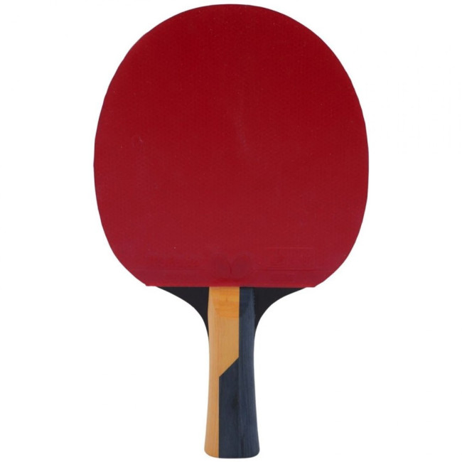 Ракетка для настольного тенниса BUTTERFLY Timo Boll Carbon, черно-красная.