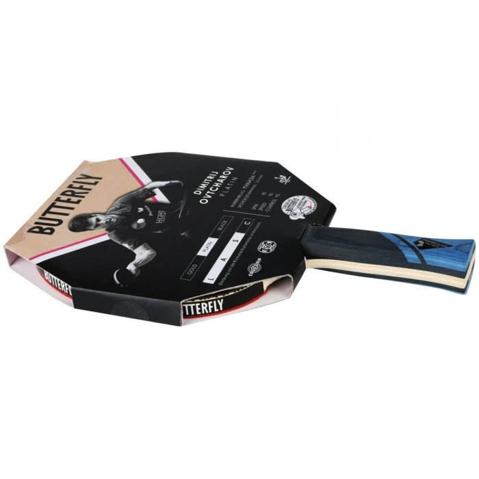 Ракетка для настільного тенісу BUTTERFLY Dimitrij Ovtcharov Platin, чорно-червона