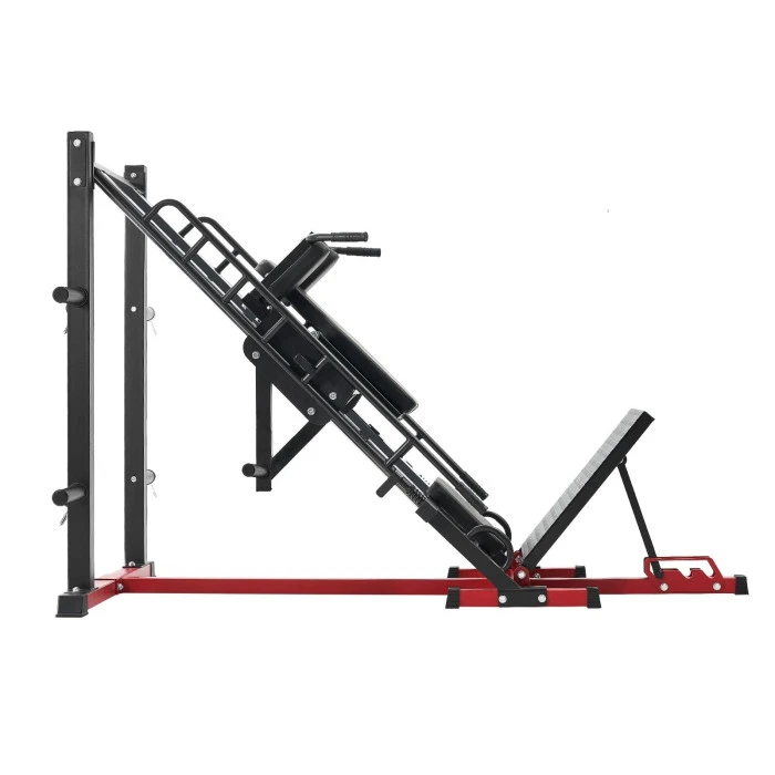 Жим ногами VEVOR HM1904, черно-красный