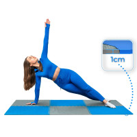 Коврик-пазл THUNDER PZ-04 60 х 60 голубовато-серый