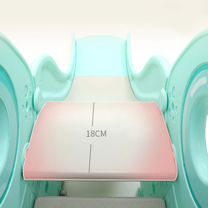 Дитяча гірка з гойдалками 5в1 inSPORTline Multino, 200 х 180 х 120 см - бірюзово-біла