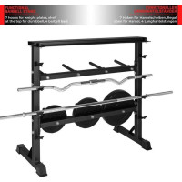 Стойка для гантелей Physionics, диаметр 25 мм, грузоподъемность 300 кг.