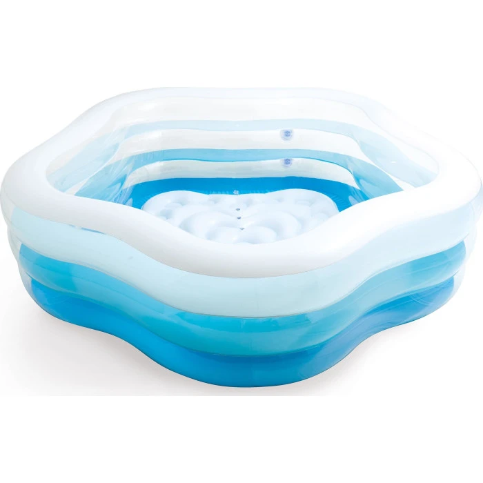 Бассейн надувной детский Intex 56495 185x180х53 см синий