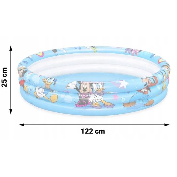 Бассейн надувной детский Микки и друзья Bestway 91007 122х25 см