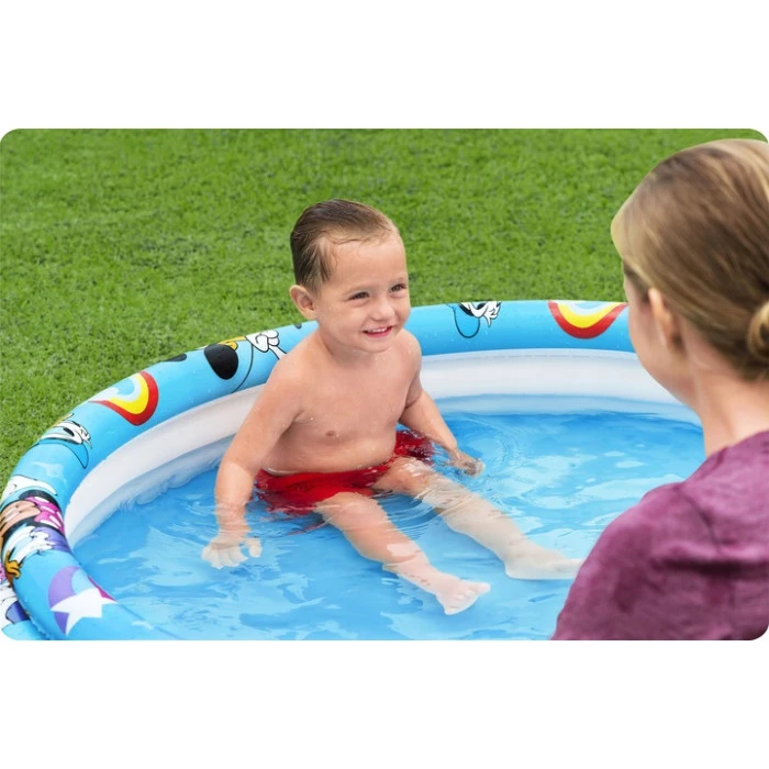 Бассейн надувной детский Микки и друзья Bestway 91007 122х25 см