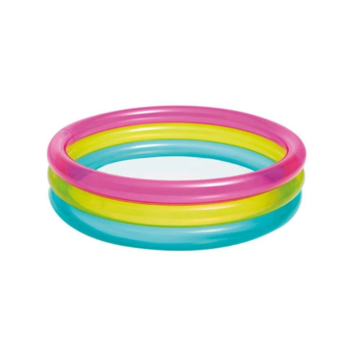 Бассейн надувной детский Радуга INTEX 57104 86х25 см