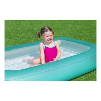 Бассейн надувной детский Bestway 51115 165x104x25 см бирюзовый
