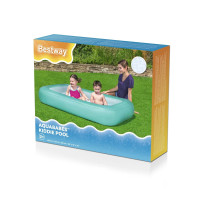 Бассейн надувной детский Bestway 51115 165x104x25 см бирюзовый
