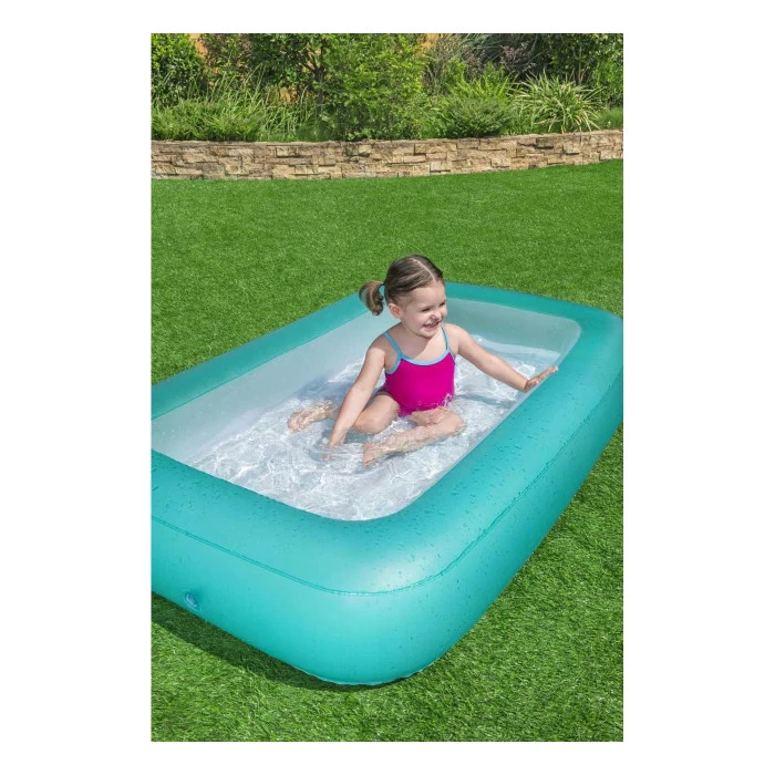 Бассейн надувной детский Bestway 51115 165x104x25 см бирюзовый