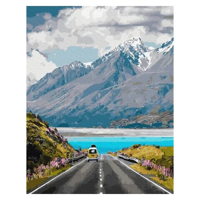 Картина по номерам Путешествие в горы 40х50 Холст + Краски + Кисти