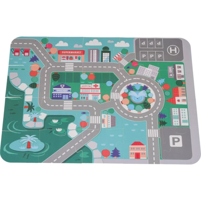 Дерев'яні міські кубики для дітей 3+