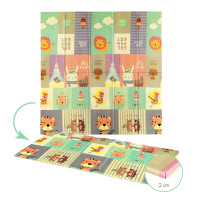 Детский раскладной коврик ZOO 195x180CM NILS FUN MD04