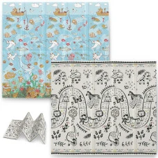 Килимок розкладний дитячий 200 x 180 x 1 см Nukido NK-340 Океан-Сафарі