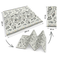 Килимок розкладний дитячий 200 x 180 x 1 см Nukido NK-340 Океан-Сафарі