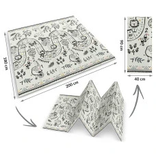 Килимок розкладний дитячий 200 x 180 x 1 см Nukido NK-340 Океан-Сафарі