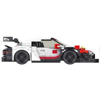 Детский конструктор Спортивный автомобиль 349 эл. Белый