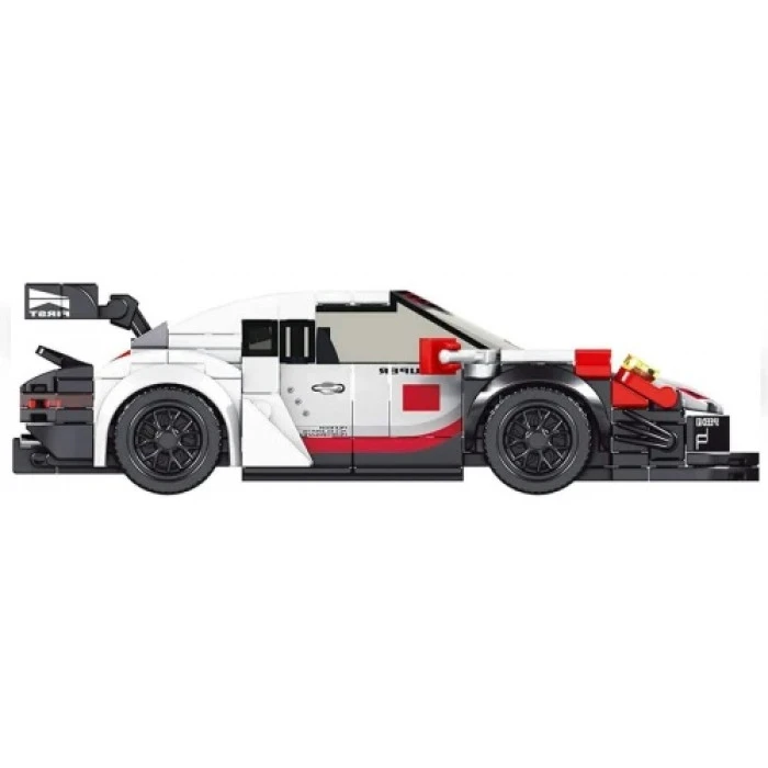 Детский конструктор Спортивный автомобиль 349 эл. Белый